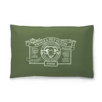Cotton Canvas Pet Futon Dog Bed in Fern